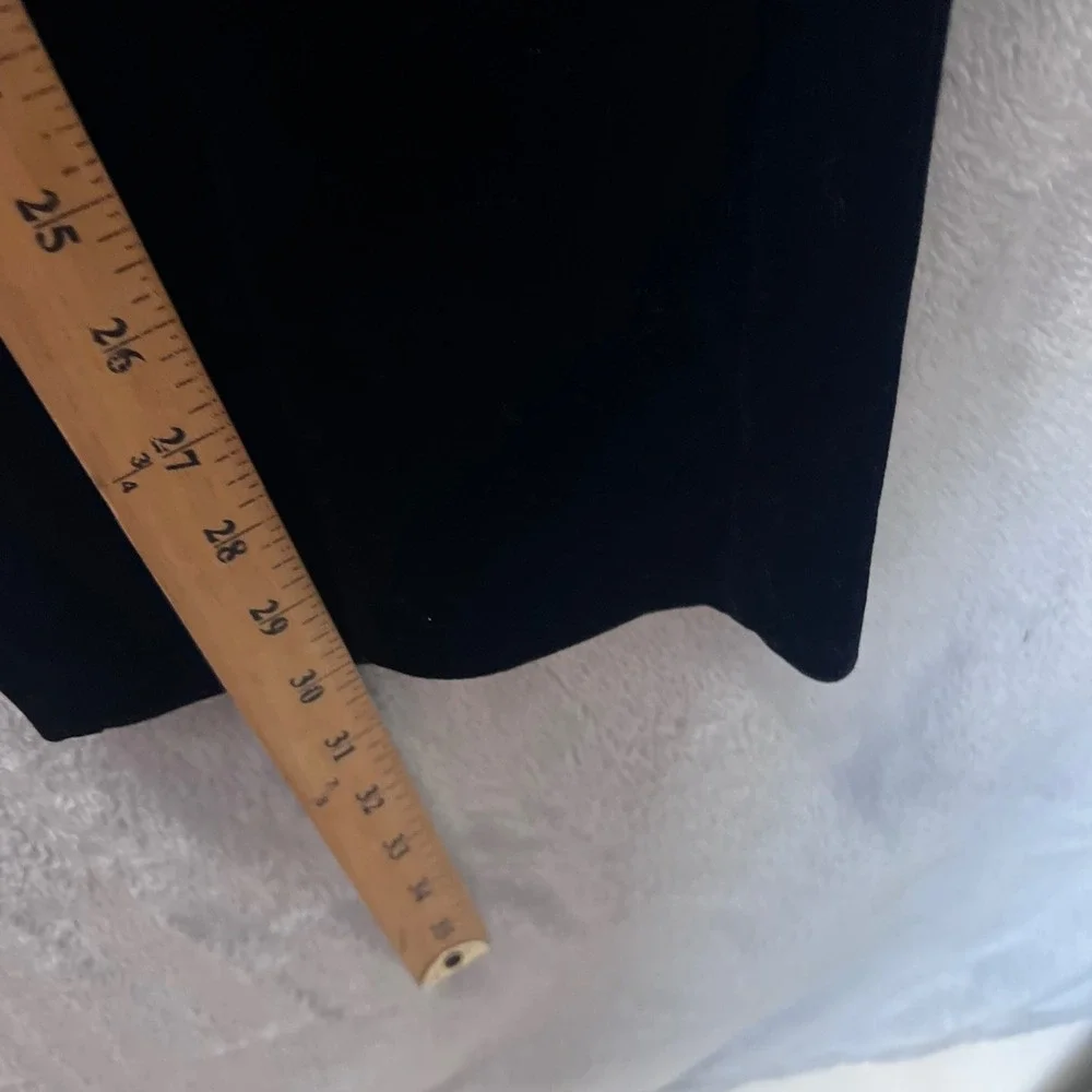 Chicos Travelers Black Velvet Wide Leg Pants Tall Size 2T US 12/14T High Rise